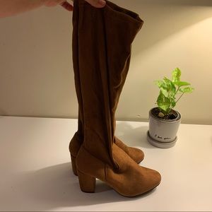 Tan Knee High Boots